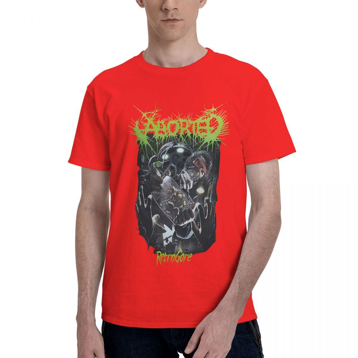 

Aborted Band Retrogore A 100 Cotton Casual Breathable Confortable Tops Football Shirts 2025 Funny Gifts S