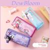 Sanrio Kuromi Leinwand-Federmäppchen Große Kapazität Langlebige Schreibwarentasche Für Schüler
