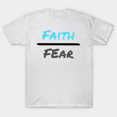 T Shirt Women Faith Over Fear Harajuku Print Kawaii Tshirt Summer Short Sleeve Female T-Shirt Top Tee