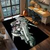 Gundam Anime Mecha Robot Rug Carpet Large Area Rug Non Slip Washable Floor Mat Gamer Room Bedroom Home Decor