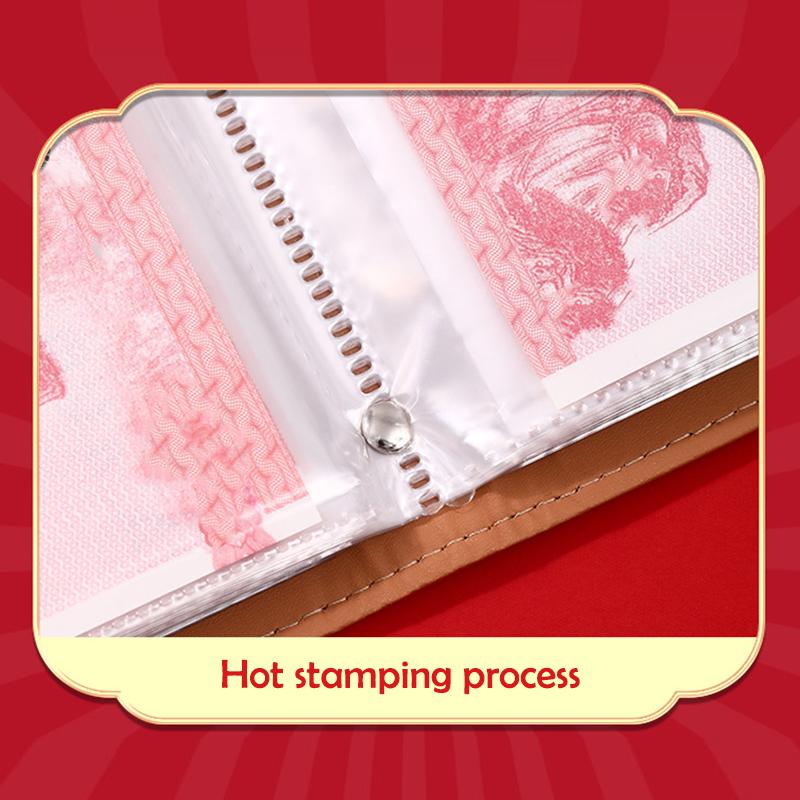 With Password Lock 100 Envelopes Money Saving Challenge Lucky Money Pu Savings Binder Reusable Portable Money Collection Book