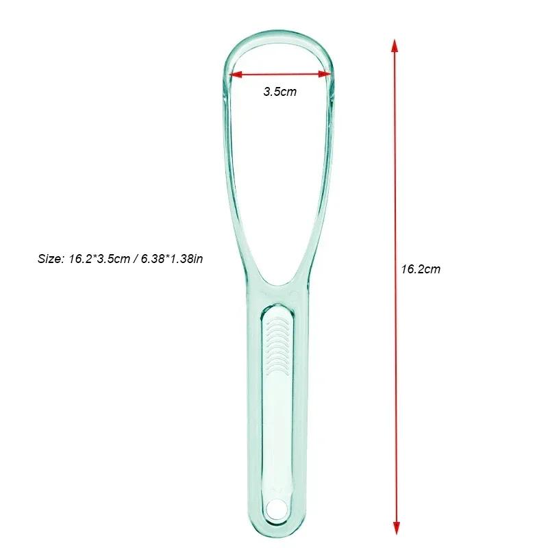 Newest Food Grade Tongue Scraper for Adults Keep Fresh Breath Oral Hygiene Care Cleaner Tools Personal Tongue Cleaning Brush