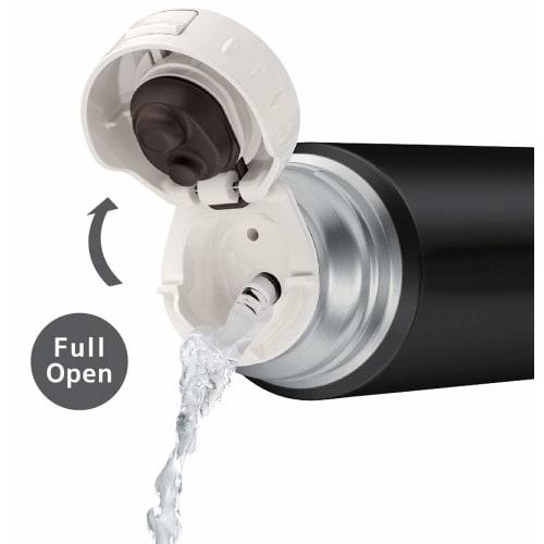 Thermos Stainless Steel Slim Water Bottle, Matte Black, 350ml, FFM-351, MTBK