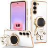 Coque Pour Samsung Galaxy A37 5G, Protection Antichoc Avec Support En Motif Astronaute - Blanc