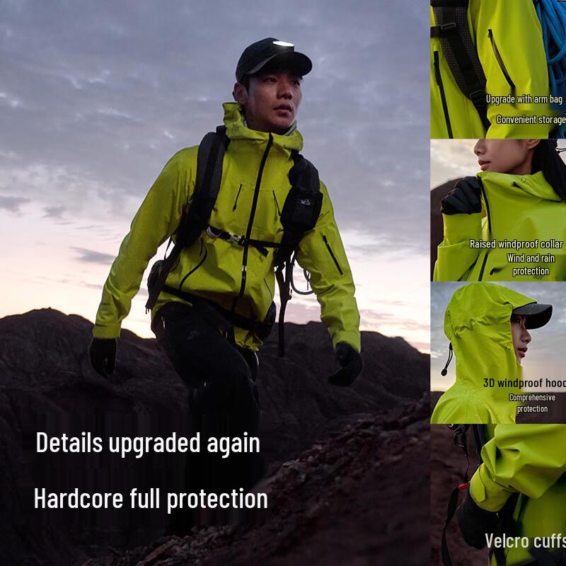 Pelliot Rock Shell Pro Unisex Outdoor Waterproof Hardshell Jacket