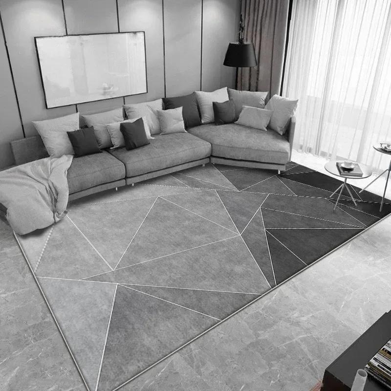 Modern Light Luxury Carpets Nordic Bedroom Carpet Large Area Living Room Decor Floor Mat Home Study Lounge Minimalist Style Rug