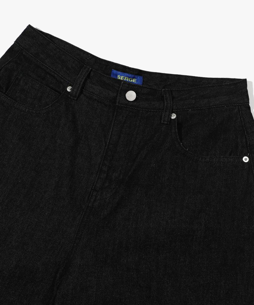 Seleuji Balloon Semi-Wide Denim Pants V12 Black