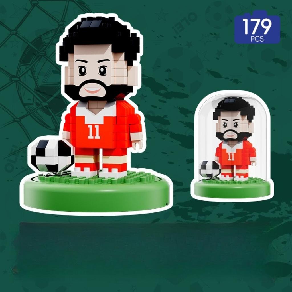 Small Particle Building Blocks Set - 2026 Football Sports Figure Mascot Toy, 150+ Pieces, Educational STEM Toy, Collectible Gift for Kids 8+