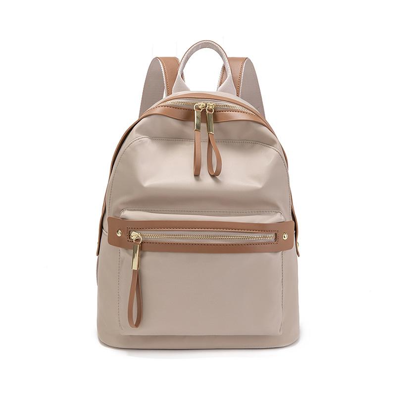 Женский Минималистичный Рюкзак Кожаный Смесь Переработанного Нейлона Компактная Модная Сумка для Ежедневных Поездок Школы Европейский Стиль 3990₽