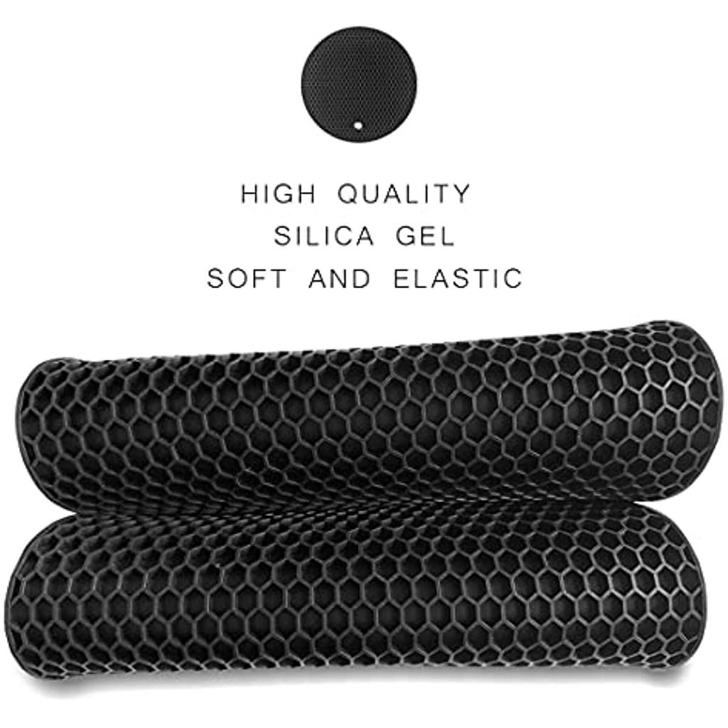 Farfurie din silicon Covoraș de uscare multifuncțional Rezistent la căldură până la 464°F, suport pentru oală, rezistent la apă, (set de 2) Anti-alunecare, flexibil, durabil