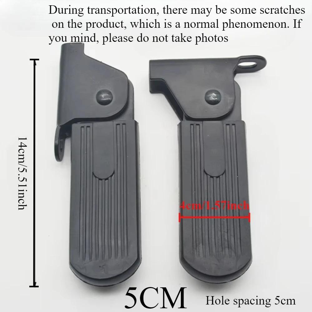 

1 Pair Foldable Front Foot Pedals for Yadi Aima Harley U1 E-Bike Lightweight Aluminum Alloy Anti-Slip Cycling Pedals Accessories