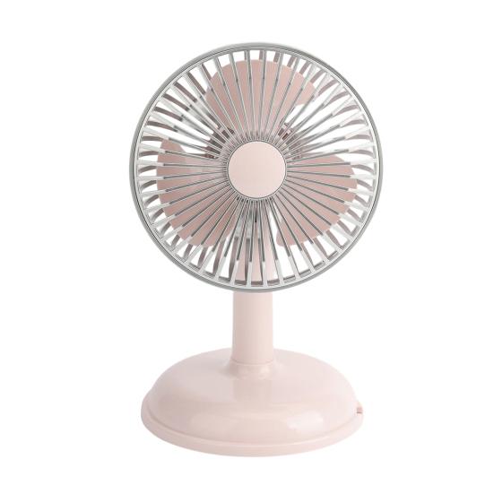 Mini Cooling Fan with 90-degree Tilting Head Rechargeable Desk Fan for Home розовый