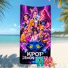 Beach Towel with Demon Hunter Pattern - Soft,absorbent,machine Washable Lightweight&Modern,swimming,Travel Essentials
