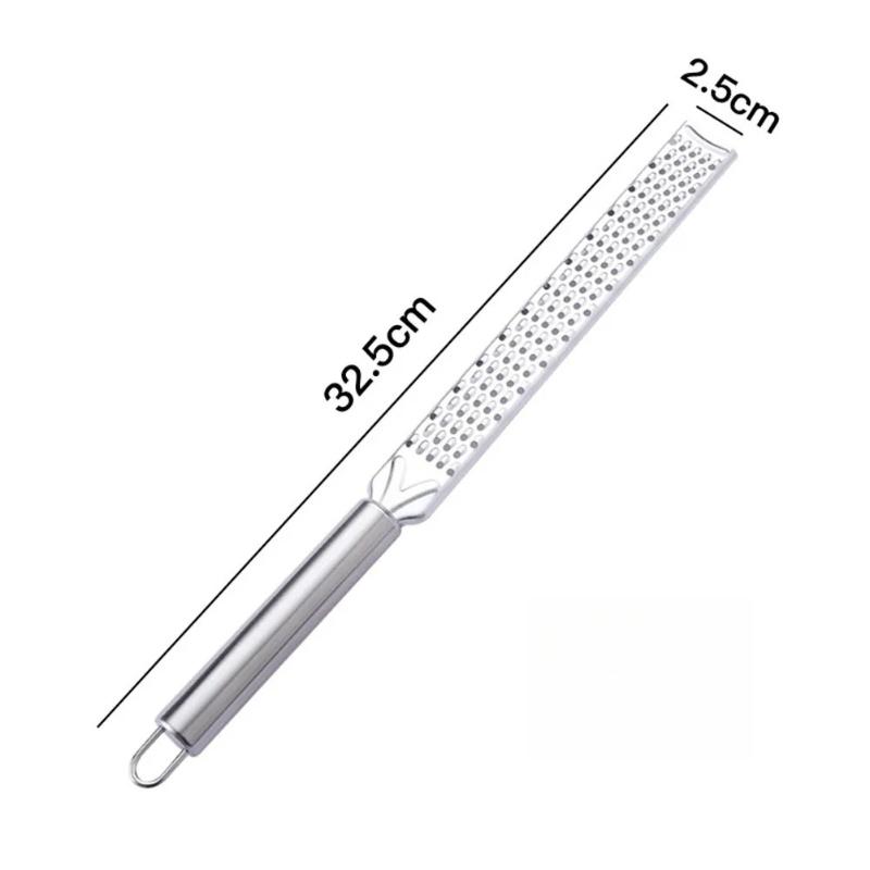 

1pc Grater Stainless Steel Kitchen Lemon Citrus Peeler Ginger Garlic Chocolate Spices Long Shredder Tool