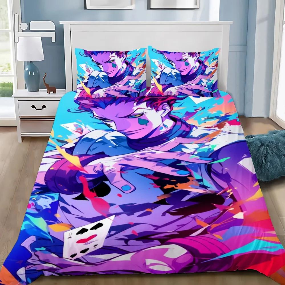 Comforter 3D Prints Hunter X Hunter Bedding Set Adult Boy Girl Bedroom Decoration Children Single Double Large Size