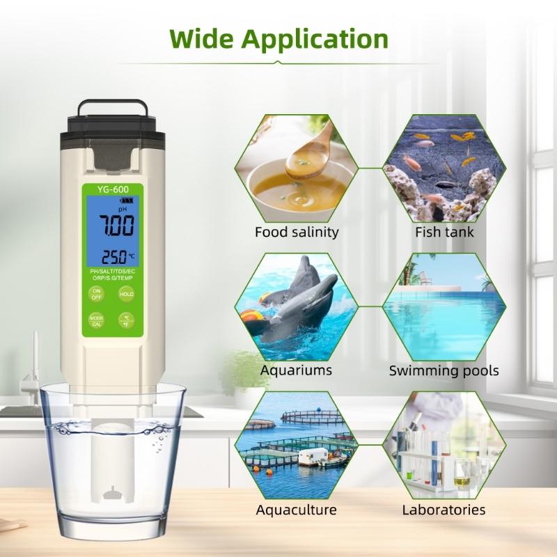 Multiple Parameters Water Analyzers Water Testing Meter Measure Salt Temperature For Marine Environment