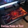 Red Hot Chili Peppers Customized Name Text Mouse Pad, Large Desk Mouse Mat Personalized Home Office Present
