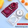 Stainless Steel 2-in-1 Japanese Egg Slicer - Double-Headed Fancy Sectional Design
