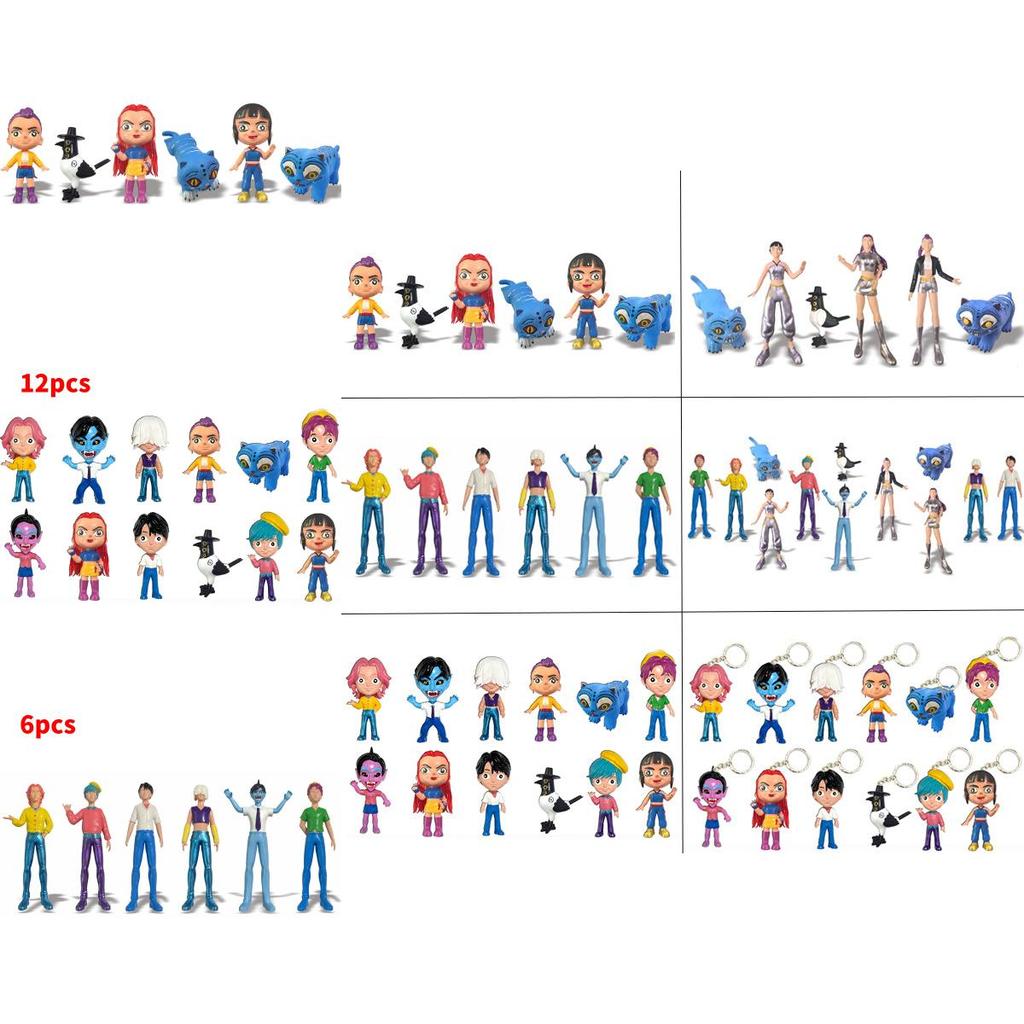 Kpop Demon Hunters Pvc Game Figure Model Collectible Desktop Decor For Fans