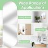 Self-adhesive Mirror Stickers Acrylic Decal Decoration Living Room Soft Plastic Mirror Sheets Home DIY Self-adhesive Mirror