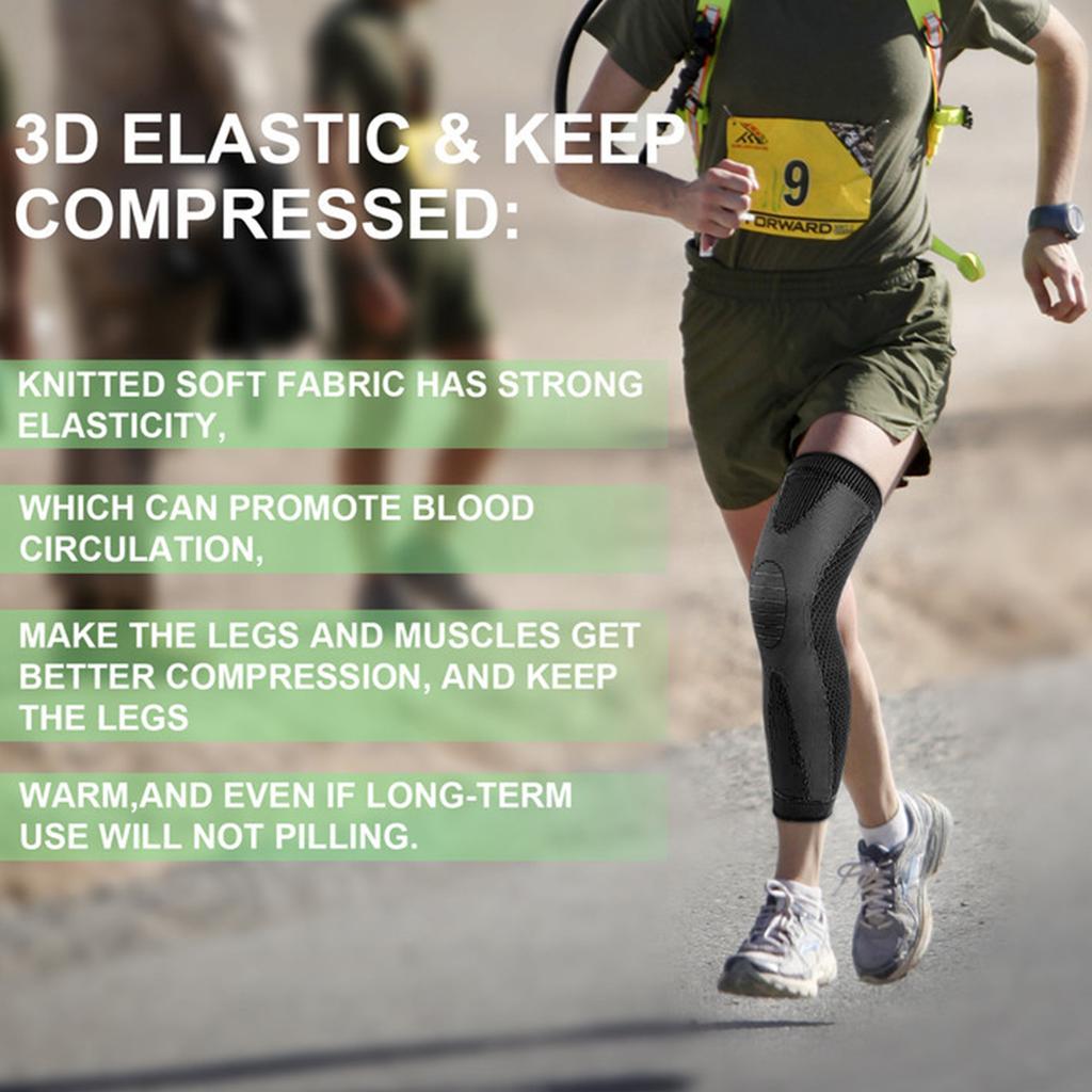 1 stuk Compressie Kniesleeve Ondersteuning Hardlopen Volleybal Tennis Sporten Lange Beenondersteuning