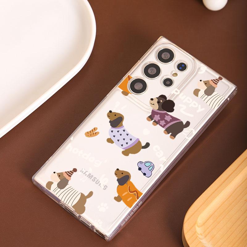 Dachshund Dog Samsung S11ultra Mobile Phone Case GalaxyS11ultra Transparent S11 Soft A11/a11