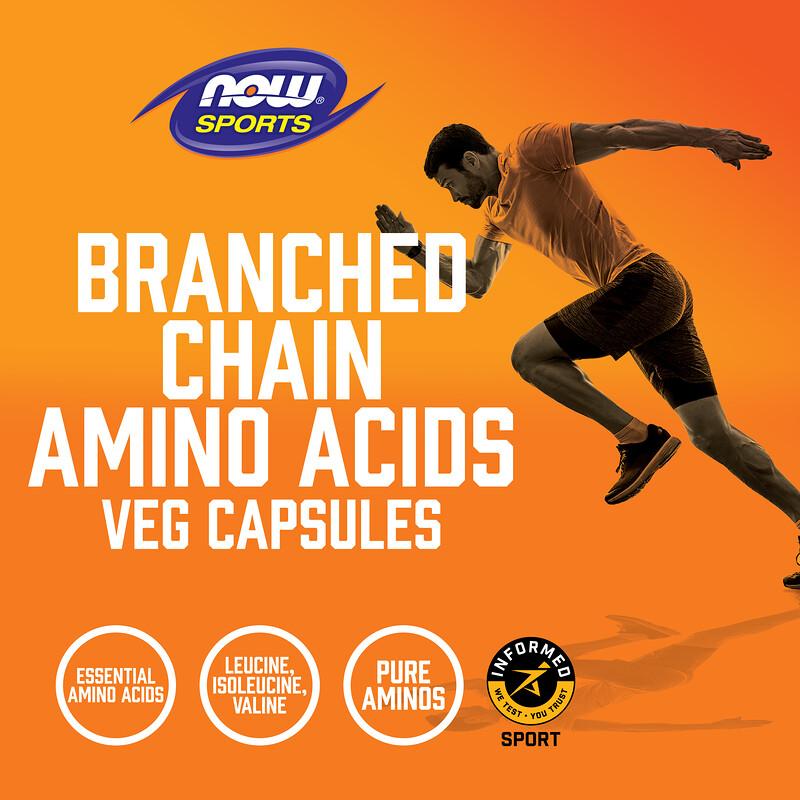 Sports, Branched-Chain Amino Acids, 120 Veg Capsules (650 Mg Per Capsule)