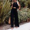 Pantaloni Casual da Donna con Coulisse, Vita Media, Gamba Larga da Spiaggia, Primavera ed Estate, Pantaloni Europei e Americani