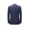 Korean Style Men's Slim Fit Blue Striped Three-Piece Suit