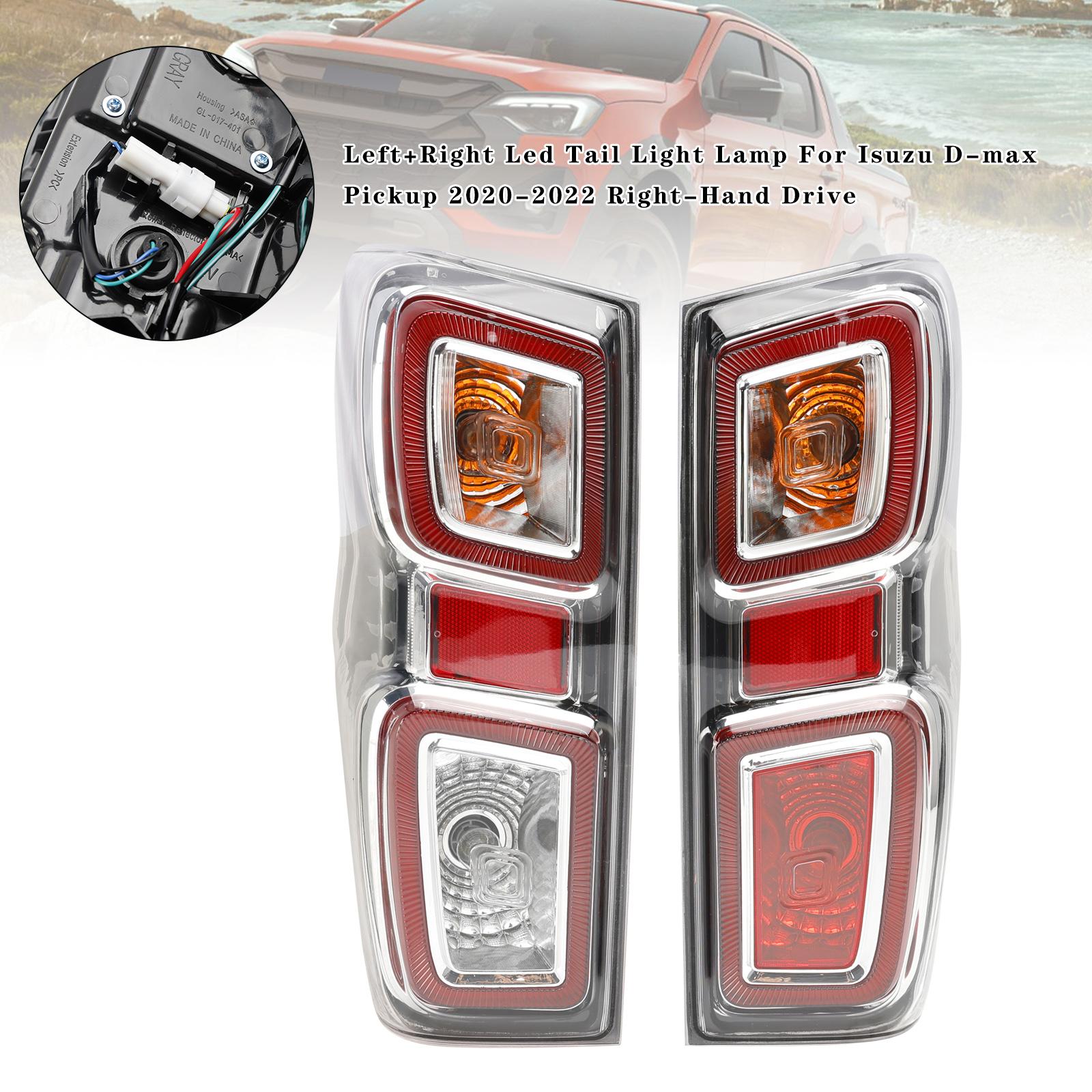 

L+R Led Tail Light Lamp For Isuzu D-max Pickup 2020-2022 RHD