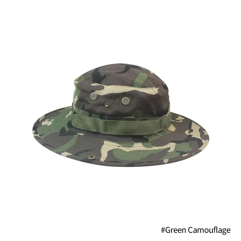 Camouflage Boonie Hut Taktische Fischerhüte Panama Sommerkappe Jagd Wandern Outdoor Camo Sonnenschirme Herren