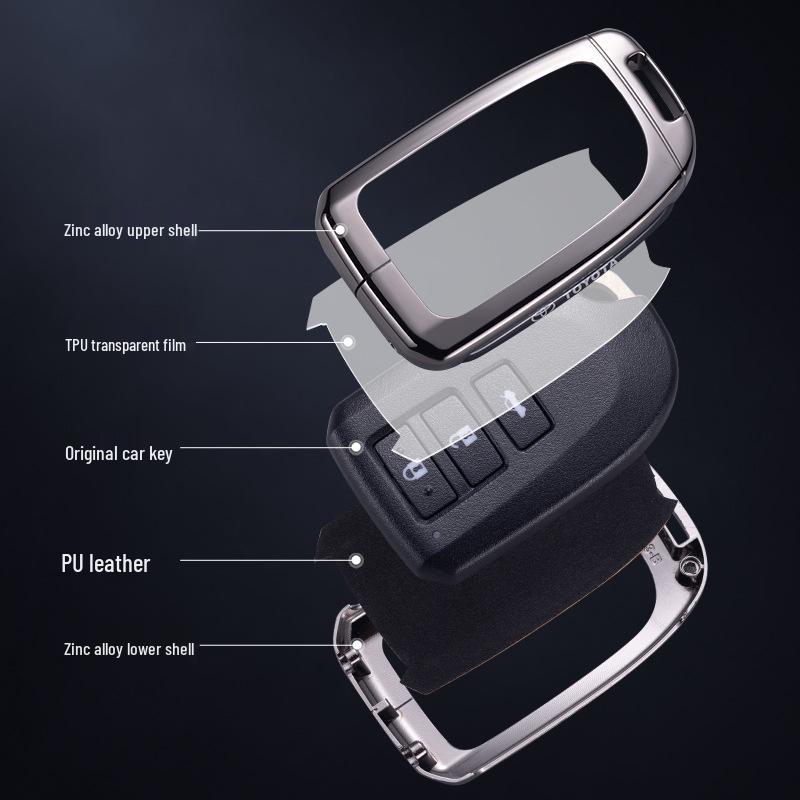 Compatible Key Cover for Toyota Yaris X, Vios FS, Yaris L, and Older Models Remote Controls.