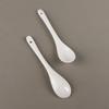 Huihuang Pure White Ceramic Coffee Spoons - 10-Pack