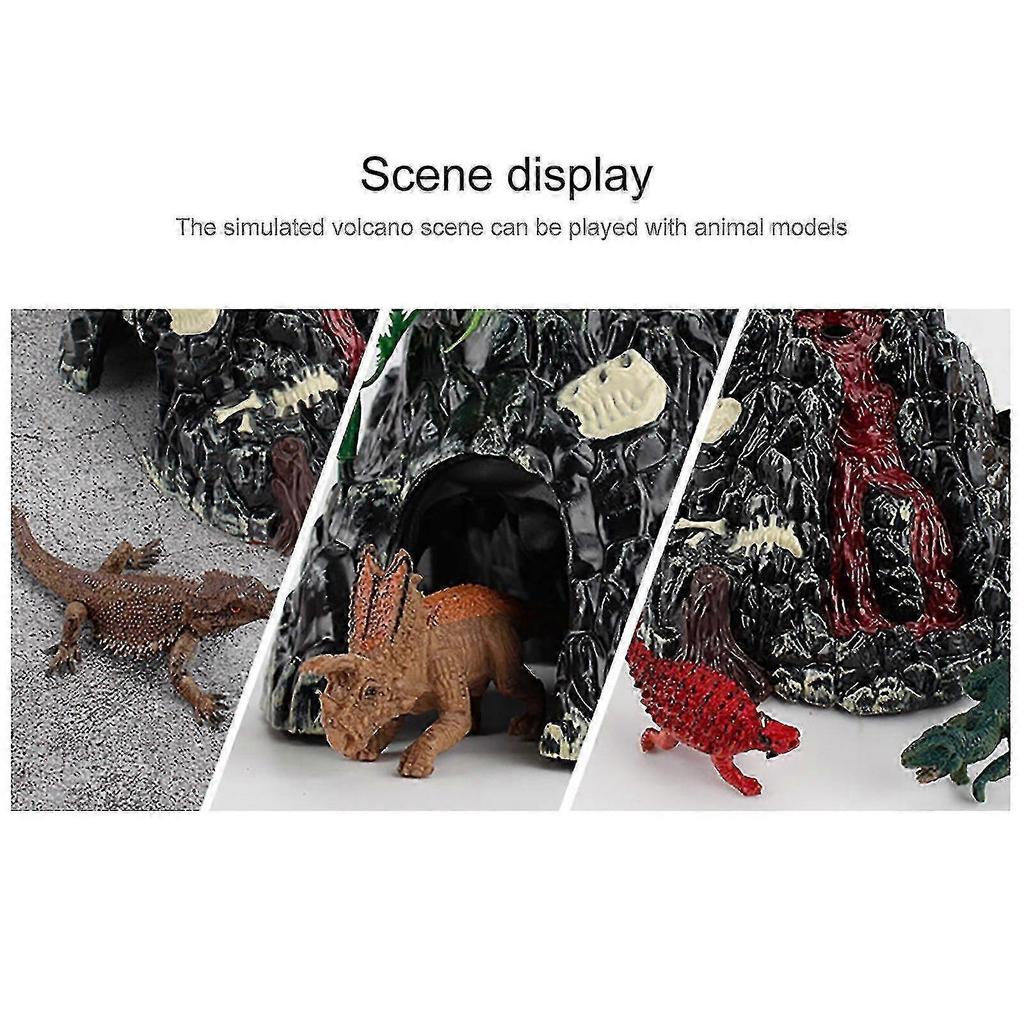 Model sopečné erupce DIY Simulace Zvuk Světla Sprej Sopka Model Ozdoba