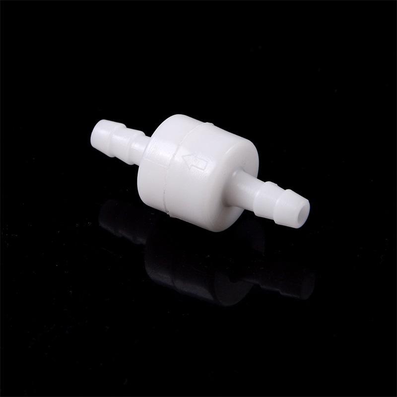 6Mm 1/4" White One Way Inline Check Valve Fuel Diesel Gas Petrol Liquid Air