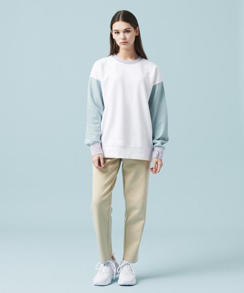 HAZ Color Block Sweatshirt O.White