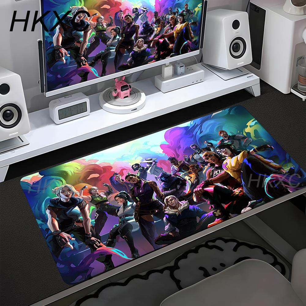 Valorant Gaming Mauspads Büro Computer Tastatur Schreibtischunterlage Große Gaming Esports Mauspads LockEdge Rutschfeste Tischmatten xcm 300x800x2mm
