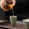 Retro celadon teacup Kung Fu tea set creative pure handmade home small smelling cup drinking tea master cup tasting tea cup