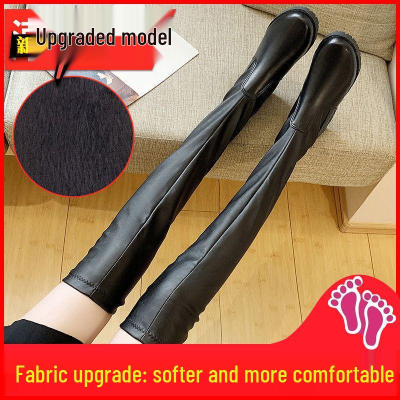 Women's Fleece-Lined Over-the-Knee Boots - 2025 Winter Collection