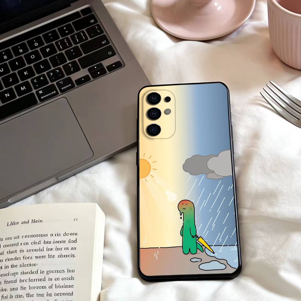 Coque de téléphone Mignonne J-JOGUMAN Pour Samsung S25,24,23,22,30,21,10,9,Ultra,Plus,Lite,FE,4,5 G Coque Souple Noire