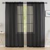 1 Panel Tulle Sheer Window Curtains for Living Room W132CM Bedroom Modern Tulle Voile Organza Curtains Fabric Drapes