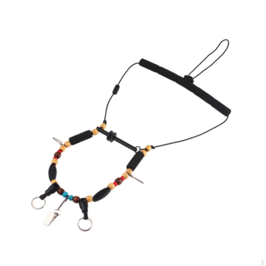 Adjustable Necklace for Angling Equipment and Tackle Storage