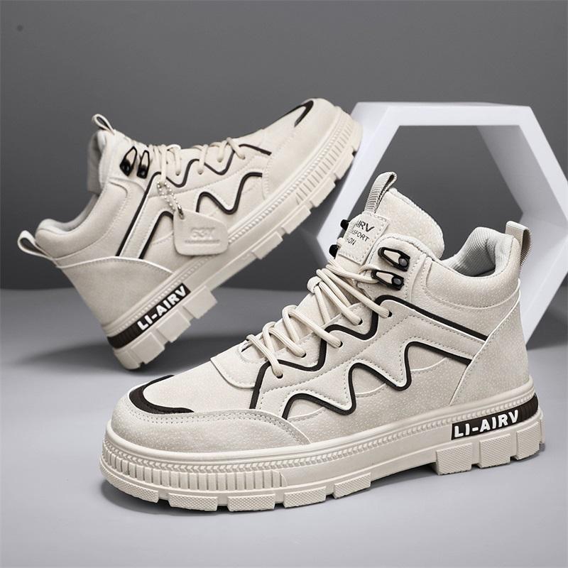 

Fashion PARZIVAL Autumn Winter Men s Boots Casual Thick Soles Man Boots Motorcycle Boots Male Platform Boots Ankle Walking Shoes 44