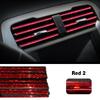 10Pcs Car U Shaped Air Outlet Decorative Strip Universal Chrome-Plated PVC Trim Strip Decor for Auto Interior Styling Accessorie