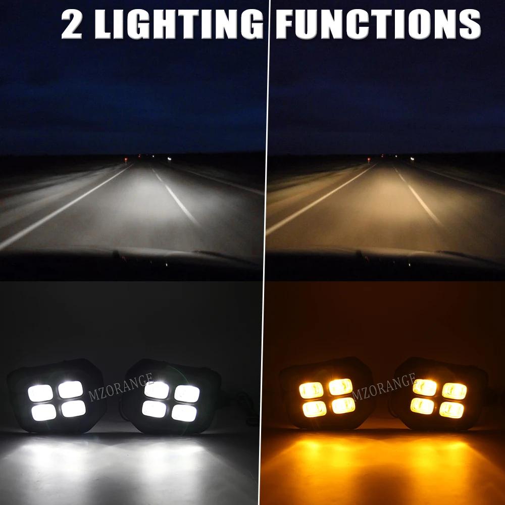 1Pair LED DRL Fog Light for Toyota Tacoma 2016 2017 2018 2019 2020 2025 2025 Daytime Running Lights Front Bumper Driving Lamp