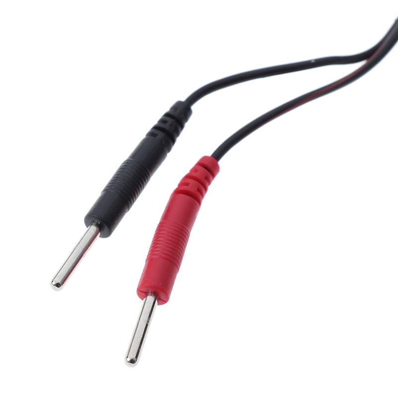 Replacement Electrode Lead Wires Standard Pin Connection Cables 2Mm For Massage