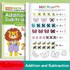 64-Page Arithmetic Question Book Fun Illustrations Numbers 1-10 Addition Exercises High-Quality Printing Subtraction Exercises