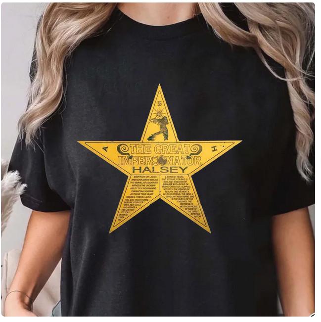 

Halsey Graphic Shirt 2025 Halsey For My Last Trick The Tour Shirt Unisex T-Shirt XL