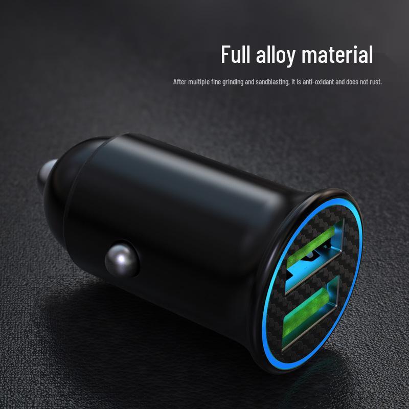 60W Mini PD USB-C Car Charger for Apple & Huawei with QC3.0 Compatibility