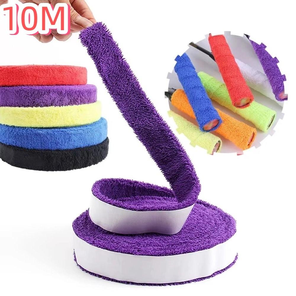 Colourful Badminton Racket Overgrip 10M Length Over Grip Tape Fishing Rod Wrap Strap  Tennis Sport